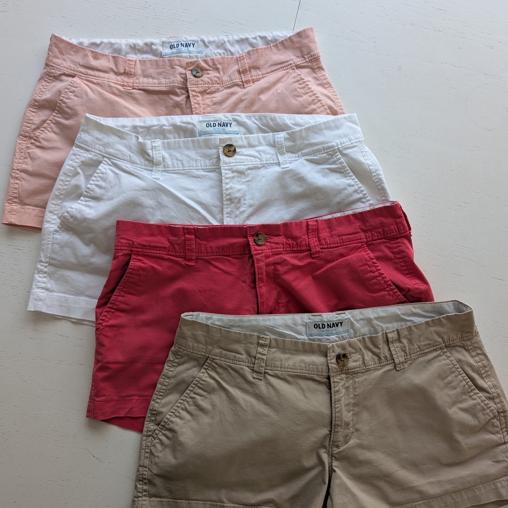 Old Navy Women's Shorts - Pink, White, Red, Tan